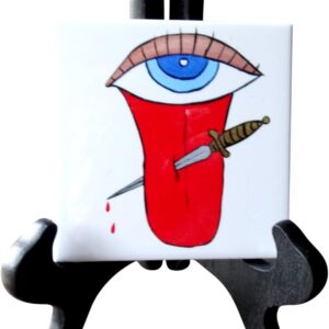 Lengua con Cuchillo para Mal de Ojo – Ojo Protector para Puerta