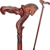 Bastón de Madera Tallado Caballo para Mano Izquierda | Elegancia y Soporte Premium
