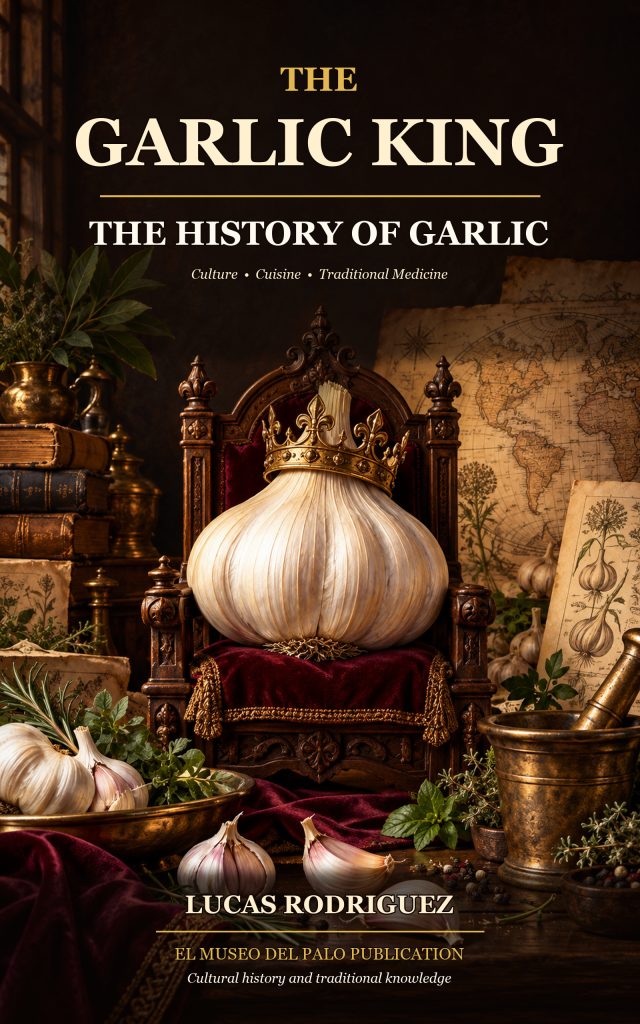 Cover of The Garlic King: The History of Garlic by Lucas Rodriguez